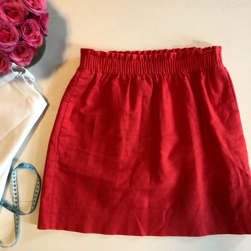 Jcrew linen skirt